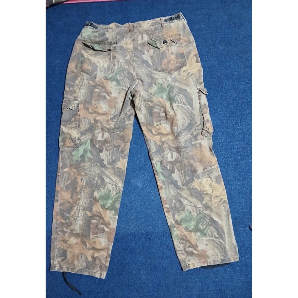 VINTAGE Advantage Timber Camo pants Adjustable waist, Pockets Large 38-40 - Picture 2 of 9